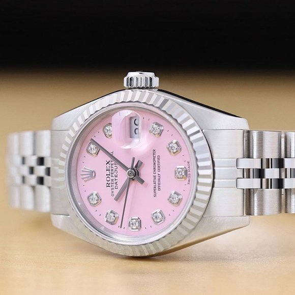 Sale! Rolex Pink 18k Ladies Watch! Mint! main image 4